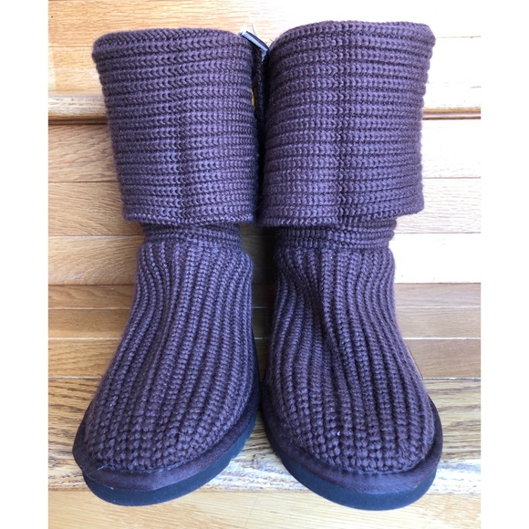 NEW UGG AUSTRALIA Sweater Knit Boots Knee High Tall Boots Short Boot Booties - Picture 3 of 8